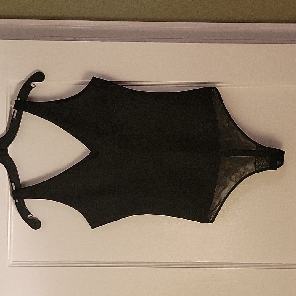 BCBG Suede Look Bodysuit